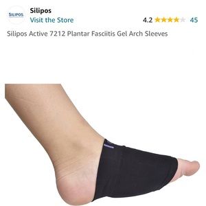 NIB Silipos Plantar Fasciitis Gel Arch Sleeves 1 pair per box